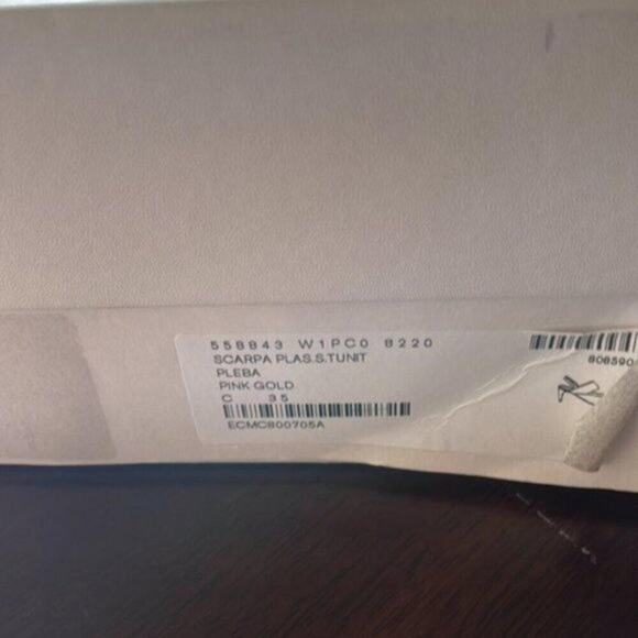 Stella McCartney Cutout faux mirrored mules Rose Gold size 5 - Picture 11 of 12